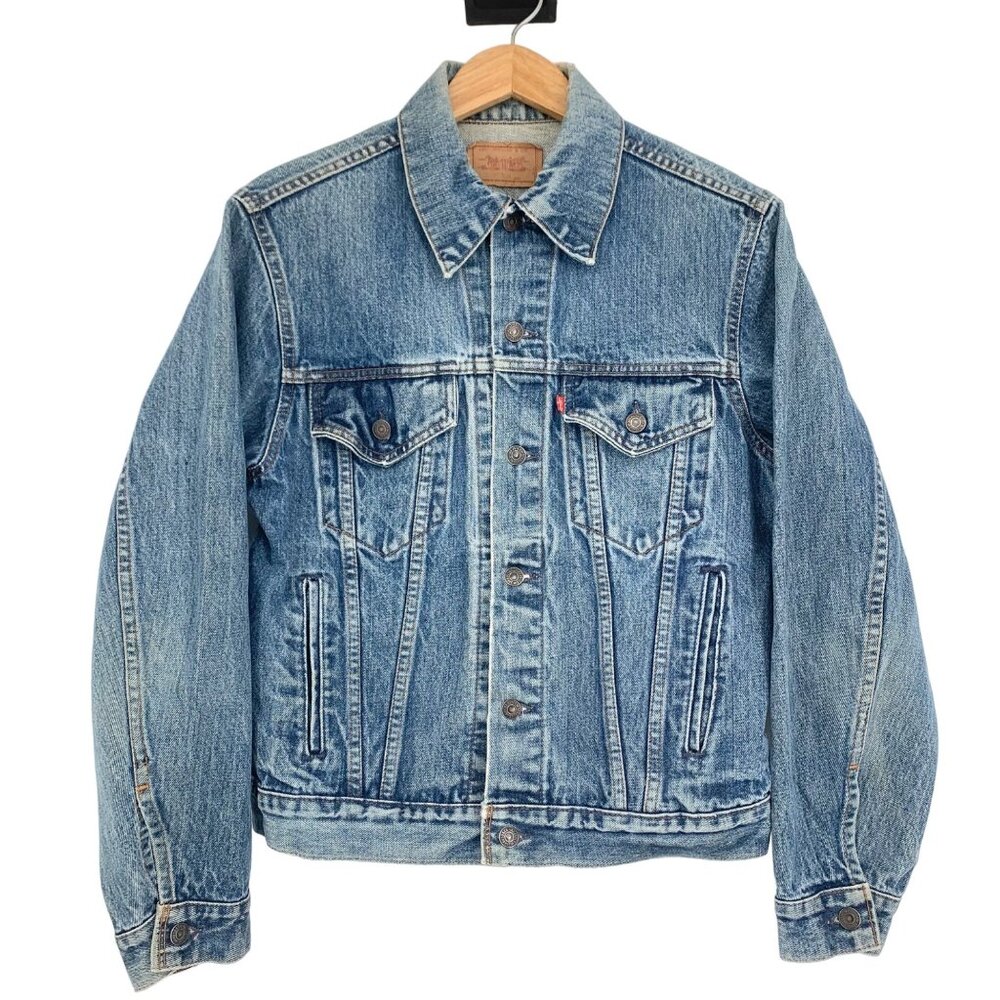Vintage Levis Denim Trucker Jacket Womens 8 Blue Jean 70506-0217 Type 3 Little E